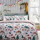 Furn. Christmas Together Double Duvet Cover Set Cotton Polyester Multi