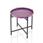 Rozi Duggal Collection Purple Side/ Coffee Table
