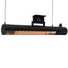 Outsunny 1500W Wall Mountable Electric Halogen Heater w/ Remote Control - Black