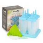 Homiu Ice Pop Mould With Brush & Funnel - Blue