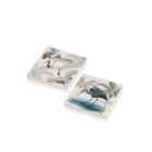 Rozi Set Of 2 Stork Natural Stone Coasters
