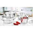 Rozi Elit Collection 8-piece Stainless Steel Cookware Set