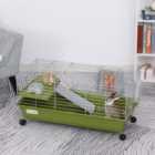 Pawhut 35" Small Animal Cage With Platform - Green