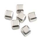 Set of 6 Stainless Steel Ice Cubes
