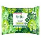 Simple Biodegradable Facial Wipes Twin Pack 2 x 25 Wipes, 50s