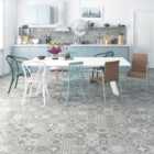 Showhome Rigid Grey Luxury vinyl flooring tile of 12