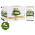 Stella Artois Unfiltered Lager Cans 6 x 330ml