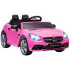 Aiyaplay 12V Licensed Kids Electric Ride On Car W/ Remote Control - Pink