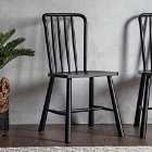Crossland Grove Oxford Dining Chair (Set of 2) Black 450X455X920mm
