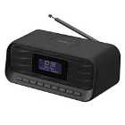 Zeus DAB/FM Clock Radio With Wireless Charging Pad & Bluetooth - Black
