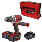 Einhell Power X-Change TP-CD 18/60 Li-i BL Cordless Impact Drill with 2x4Ah Batteries + Charger