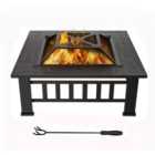 MCC Direct 32 Inch Fire pit Square Outdoor Firepit A
