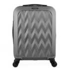 Constellation Charcoal and Black Chevron Suitcase