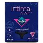 Bodyform Intimawear Bikini Period Pants Washable Underwear, Black L