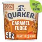 Quaker Heavenly Oats Caramel Fudge Porridge Cereal Pot 58g