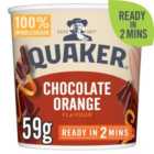 Quaker Heavenly Oats Chocolate Orange Porridge Cereal Pot 59g