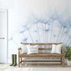Dandelion Mural Blue