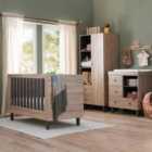 Tutti Bambini Como 3 Piece Room Set Distressed Oak / Slate Grey