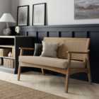Giselle Linen Compact 2 Seater Sofa