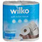 Wilko Soft Toilet Tissue 4 Rolls 2 Ply  