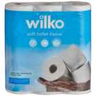 Wilko Soft Toilet Tissue 9 Rolls 2 Ply    