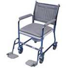 Aidapt Flat Packed Linton Mobile Wheeled Commode Chair