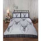 Rapport Home New Angus Stag Duvet Set Grey King