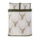 Rapport Home New Angus Stag Duvet Set Green Super King