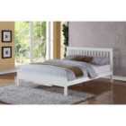 Pentre Solid Wood Bed Frame 4Ft Double White