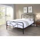 Axton Metal Bed Frame 4Ft 6 Double Black