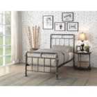 Cilcain Metal Bed Frame 3Ft Single Black/Silver