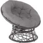 Tectake Gargano Rattan Chair - Grey