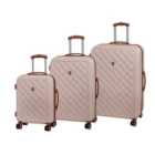 IT Luggage Cream and Tan Non Expander Suitcases