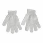 Wilko Exfoliating Gloves White