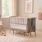 Tutti Bambini Cozee Xl Bedside Crib & Cot Oak / Charcoal
