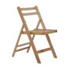 Interiors By PH Natural Finish Folding Chair