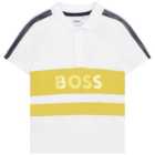 Boss - Boss Stripe Logo Polo Shirt Junior Boys