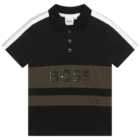 Boss - Boss Stripe Logo Polo Shirt Junior Boys