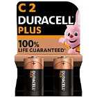 Duracell Plus C Batteries - 2 Pack