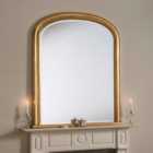 Yearn Beaded Arched Overmantel Wall Mirror