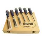Irwin Marples 10503733 M750 Splitproof Pro Bevel Edge 6 Chisel Set MAR750S6