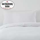 Non Iron Plain Dye White Body Pillowcase
