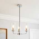Palazzo Clear 3 Light Ceiling Fitting