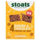Stoats Banana & Chocolate Porridge Oat Bars 4 x 42g