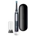 Oral-b iO4 Electric Toothbrush with Travel Case and Refill Holder - Matte Black