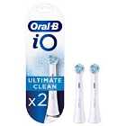 Oral-b iO Ultimate Clean White Electric Toothbrush Heads - Pack Of 2