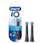 Oral-b iO Ultimate Clean Black Toothbrush Heads - Pack Of 2
