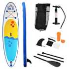 HOMCOM 10Ft Inflatable Surfing Boards With Paddle Fix Bag Air Pump Backpack Multi