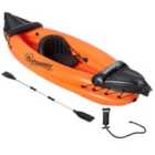 Outsunny Inflatable 1-Person Kayak/Canoe Set - Orange