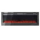 Livingandhome 36 Inch Recessed Wall Mounted LED Electric Fireplace